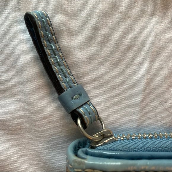 Coach Signature C Brown & Blue Canvas Bag AND Wallet - Picture 7 of 16